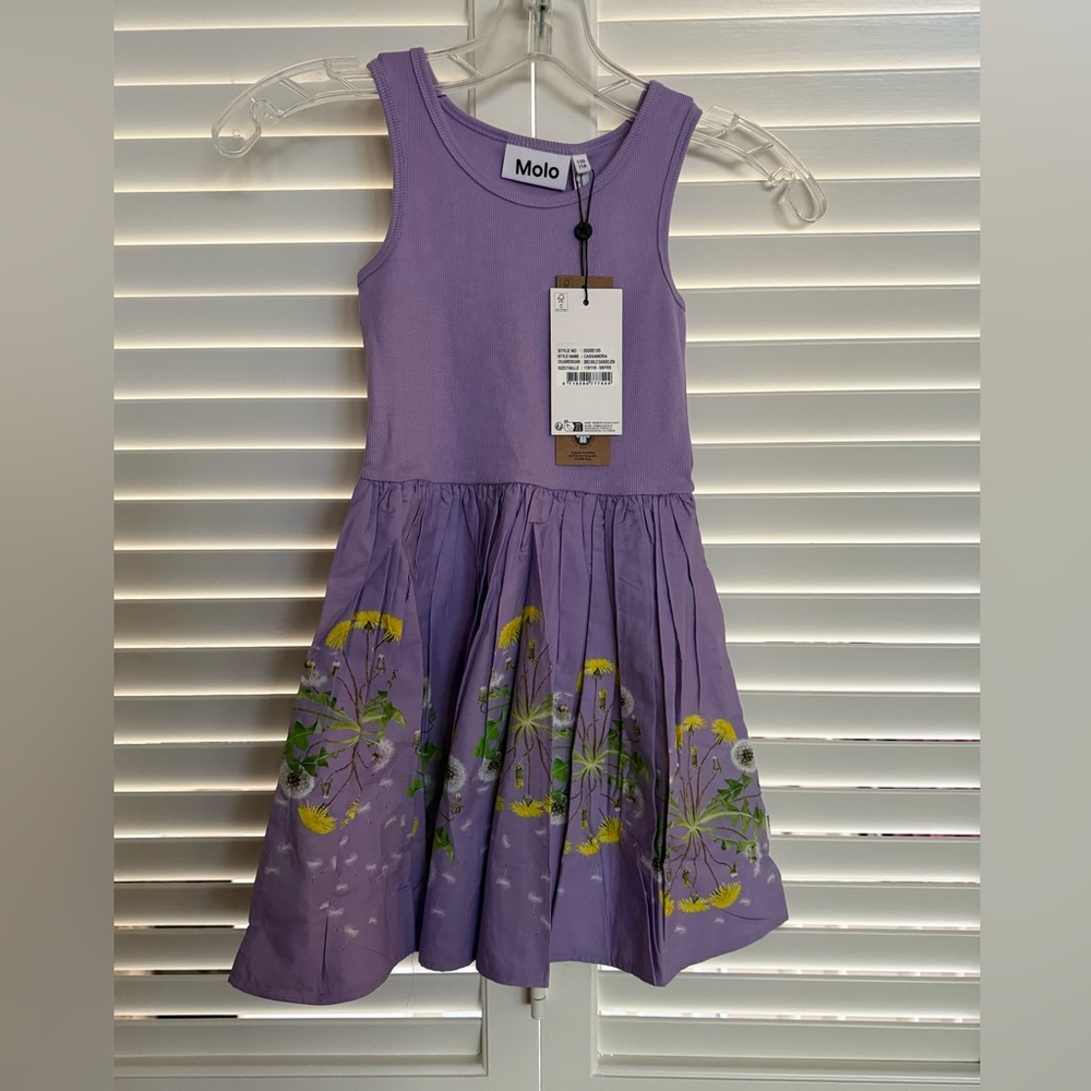 Molo Lavender Dress with Floral Accents